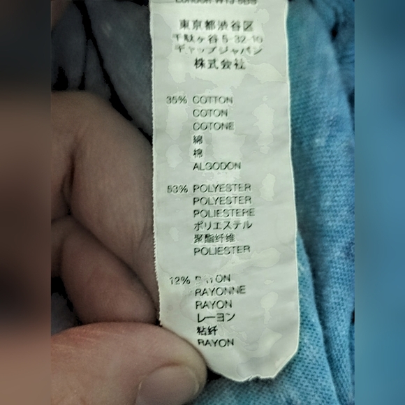 GAP Women's Blue Tank Top Size XL - Picture 5 of 5